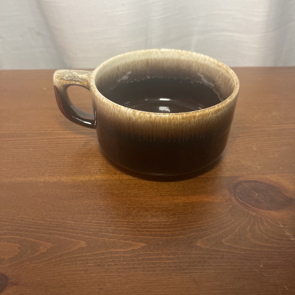 1 Vintage Pfaltzgraff Gourmet Brown Drip Glaze Coffee Cup (total 3 -Price For 1)